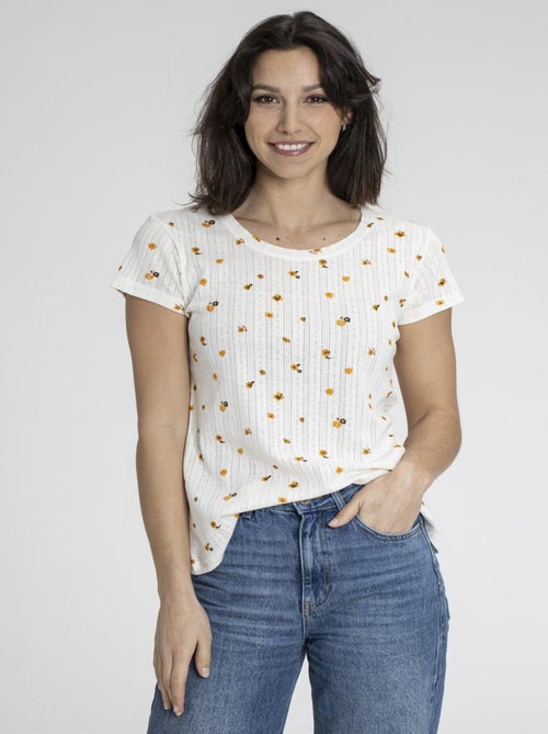 T-shirt Kika   Avec Col Rond | Gerard Pasquier - Kiabi