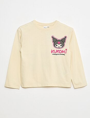 T-shirt 'Kuromi' 'Hello kitty & friends' en jersey coton