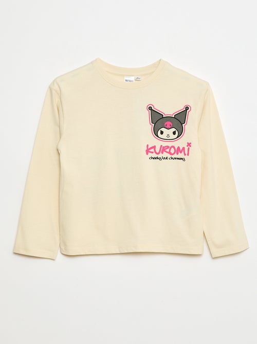 T-shirt 'Kuromi' 'Hello kitty & friends' en jersey coton - Kiabi