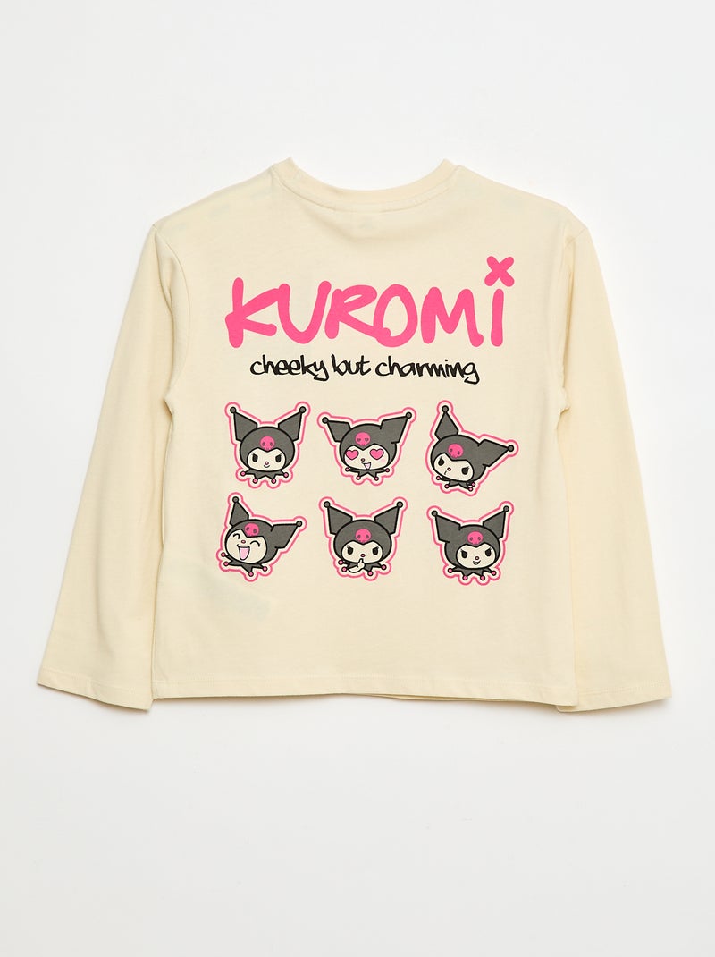 T-shirt 'Kuromi' 'Hello kitty & friends' en jersey coton Blanc - Kiabi