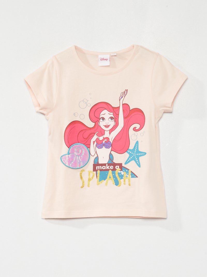 T-shirt 'La petite sirène' 'Disney' rose - Kiabi