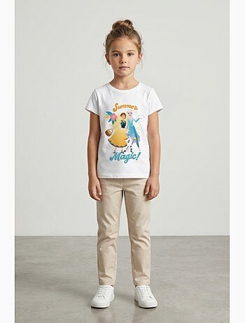 T-Shirt La Reine des Neiges | Licence Officielle
