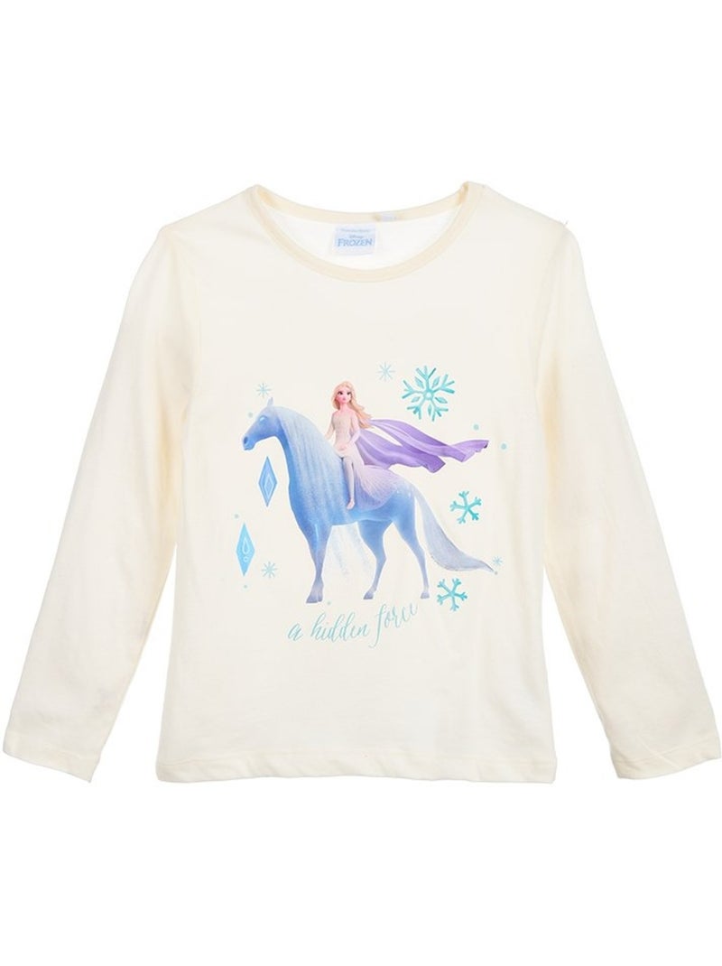 T-Shirt La Reine des Neiges | Licence Officielle Blanc - Kiabi