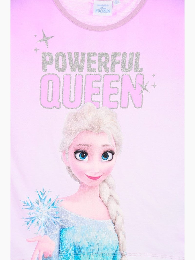 T-Shirt La Reine des Neiges | Licence Officielle Violet - Kiabi