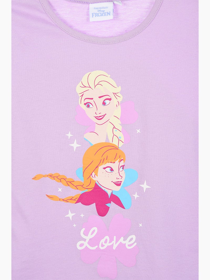 T-shirt La Reine des Neiges   | Licence Officielle Violet - Kiabi