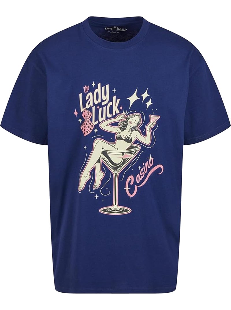 T-shirt lady luck - mister tee Bleu foncé - Kiabi
