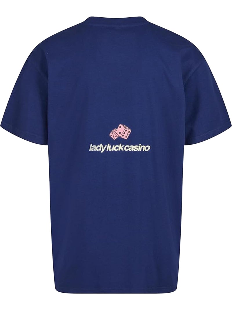 T-shirt lady luck - mister tee Bleu foncé - Kiabi