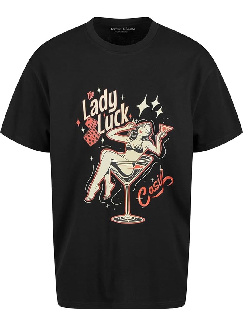 T-shirt lady luck - mister tee Noir - Kiabi
