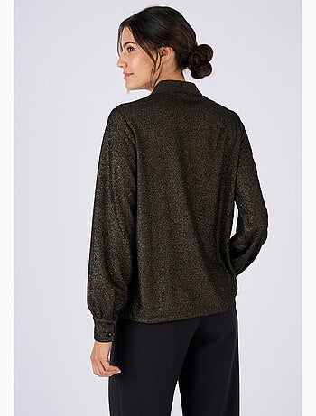 T-shirt lamé coloris doré - Damart