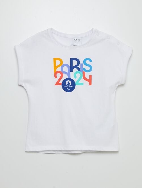 T-shirt large avec ouverture à pressions - Jeux Paralympiques Paris 2024 - Kiabi