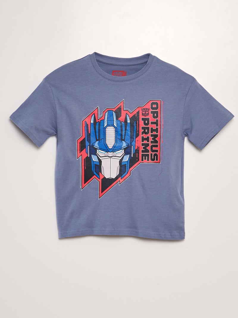 T-shirt large en jersey 'Transformers' Bleu - Kiabi