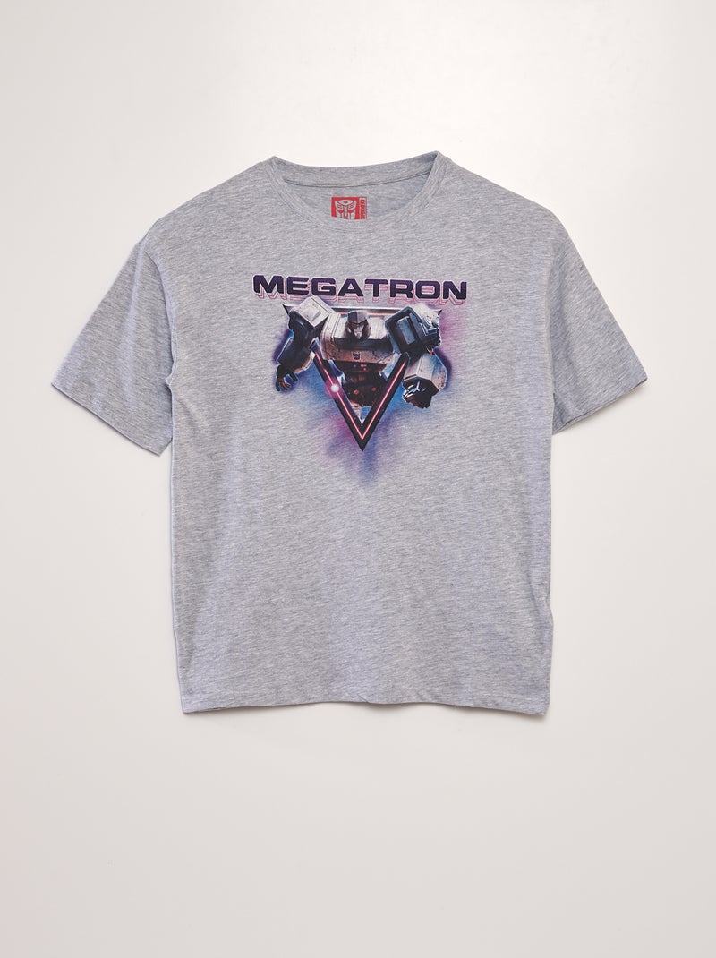 T-shirt large en jersey 'Transformers' Gris - Kiabi