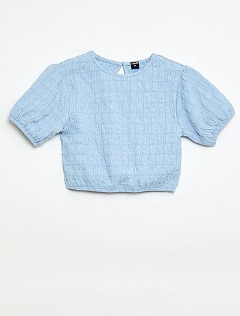 T-shirt large en maille fantaisie