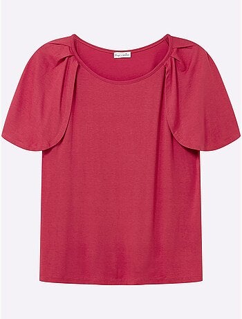 T-shirt Large Encolure Ronde - Taille Standard - Sheego