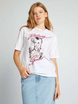 T-shirt large imprimé 'Britney Spears'