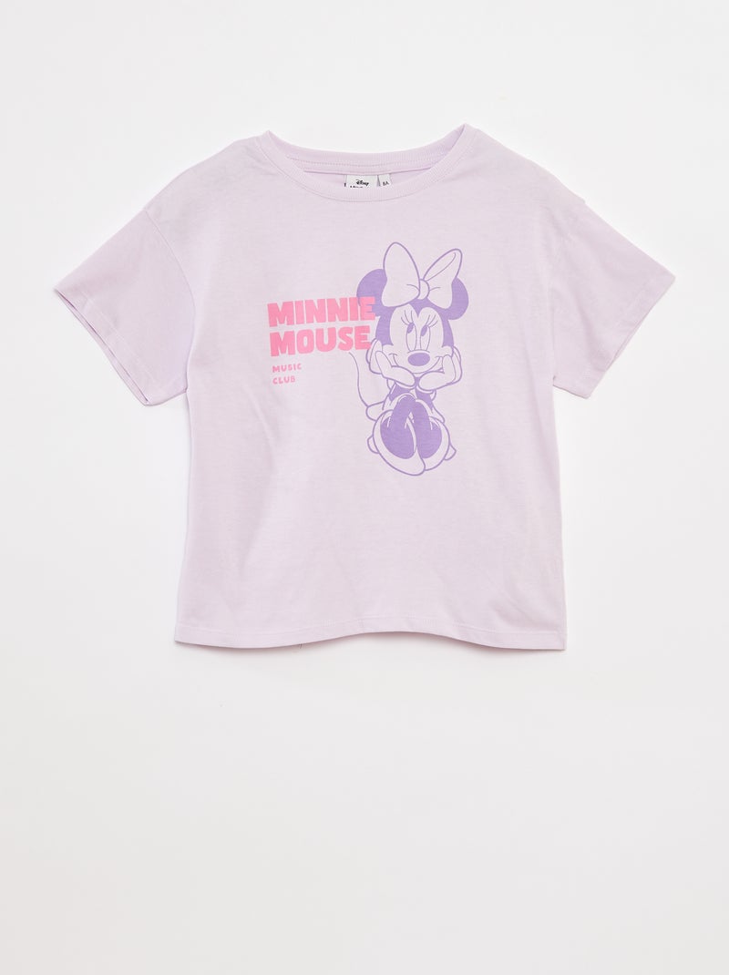 T-shirt large 'Minnie' Violet - Kiabi