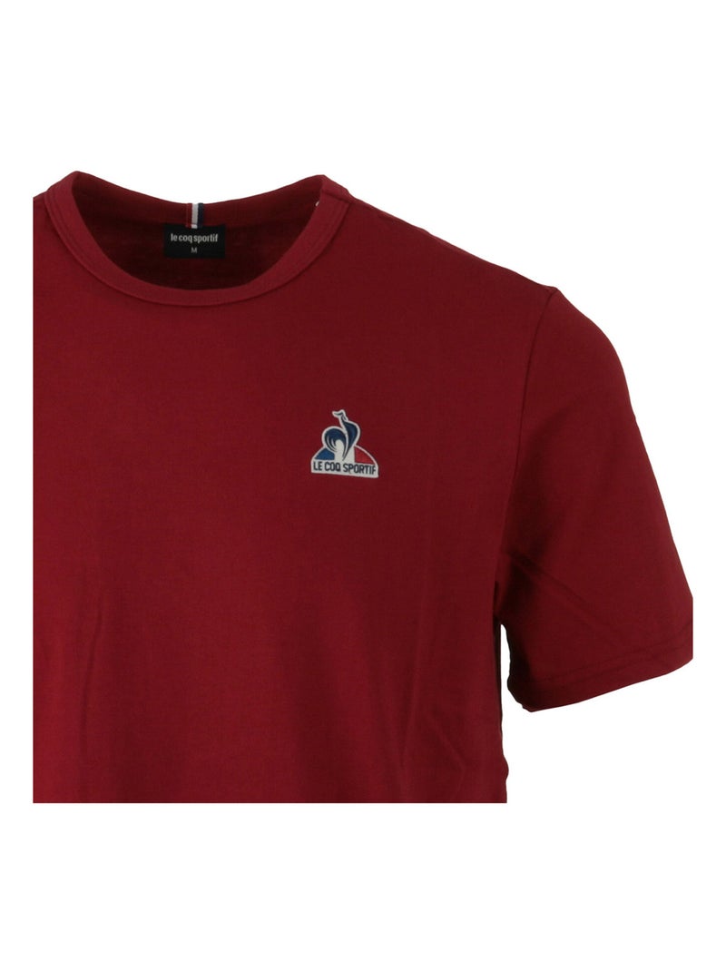 T-shirt Le Coq Sportif Ess Tee Ss N°1 M Bordeaux - Kiabi