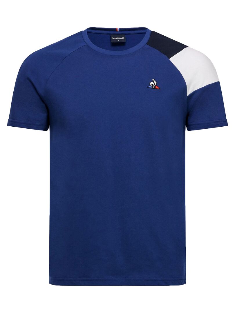 T-shirt Le Coq Sportif ESS Tee SS N°10 M Bleu Bleu marine Blanc - Kiabi