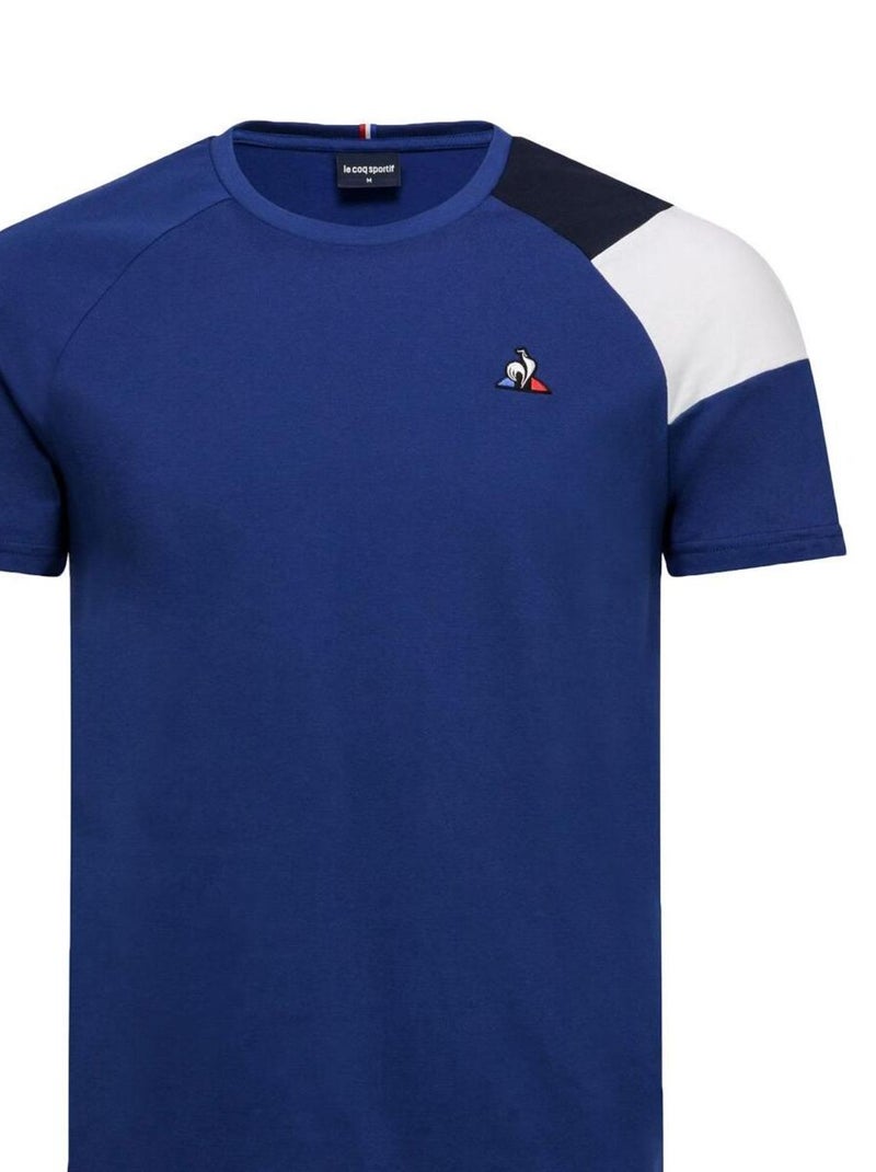 T-shirt Le Coq Sportif ESS Tee SS N°10 M Bleu Bleu marine Blanc - Kiabi