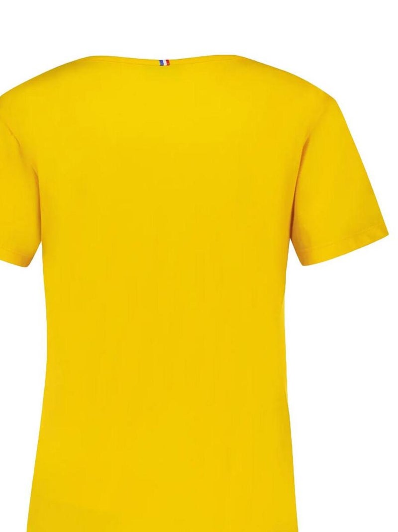 T-shirt Le Coq Sportif Essentiels Tee Col V Jaune - Kiabi
