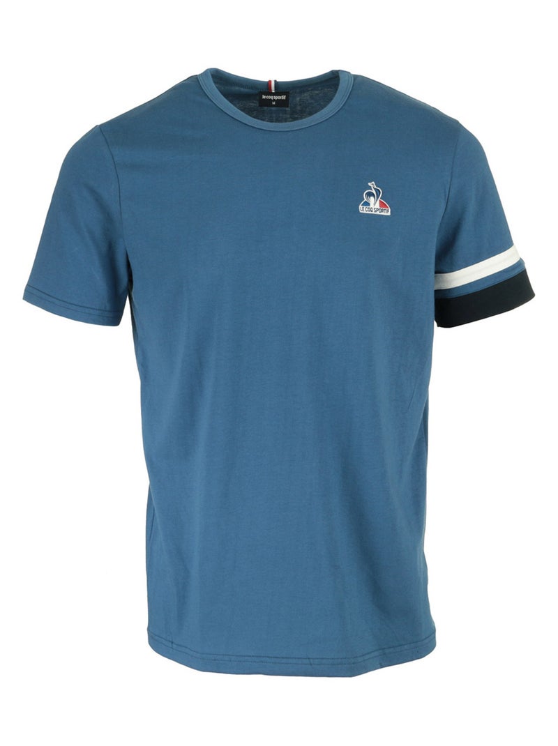 T-shirt Le Coq Sportif Heritage Sp Tee Ss N1 Bleu - Kiabi