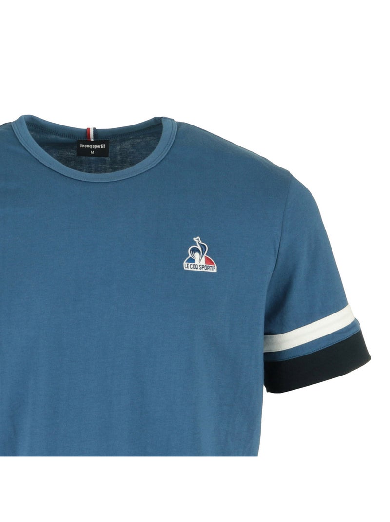 T-shirt Le Coq Sportif Heritage Sp Tee Ss N1 Bleu - Kiabi