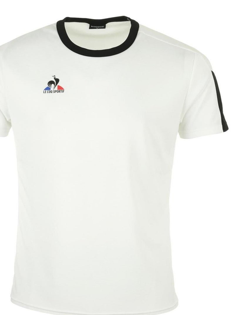 T-shirt Le Coq Sportif N1 Training Tee Short Sleeves Blanc - Kiabi