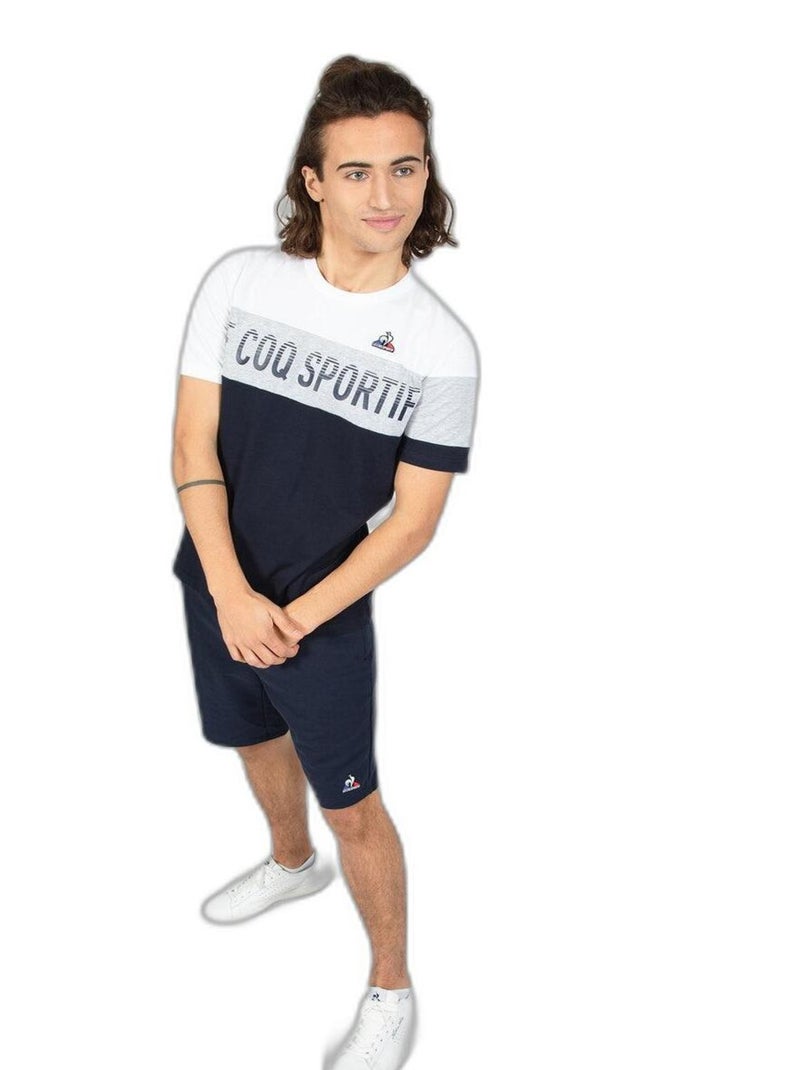T-shirt Le Coq Sportif Saison 2 Tee Ss N°1 Bleu marine - Kiabi