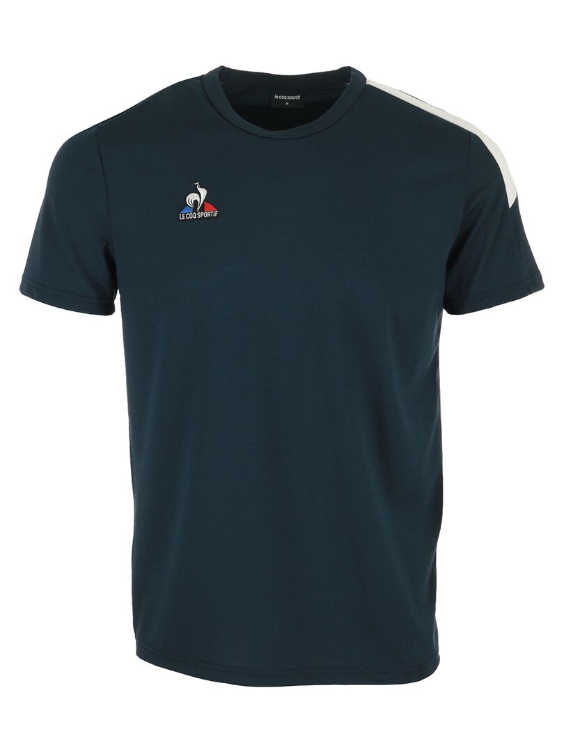 T-shirt Le Coq Sportif Tee Ss Presentation Bicolore N°1 Bleu marine - Kiabi