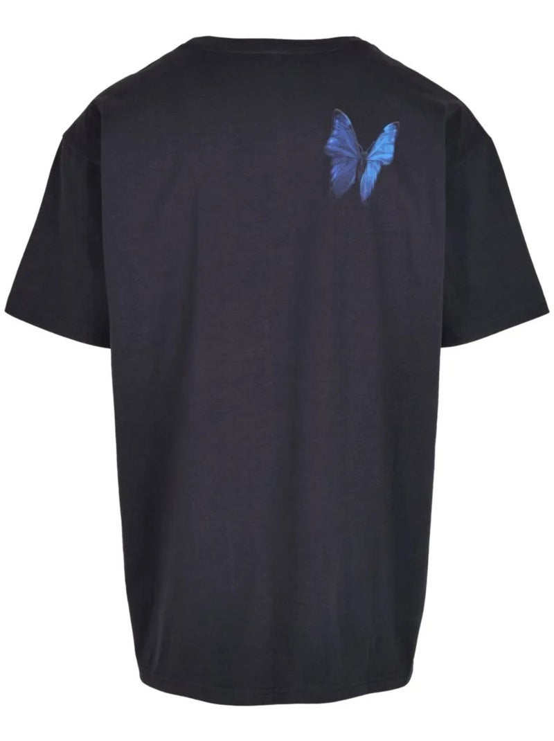 T-shirt le papillon - mister tee Bleu marine - Kiabi