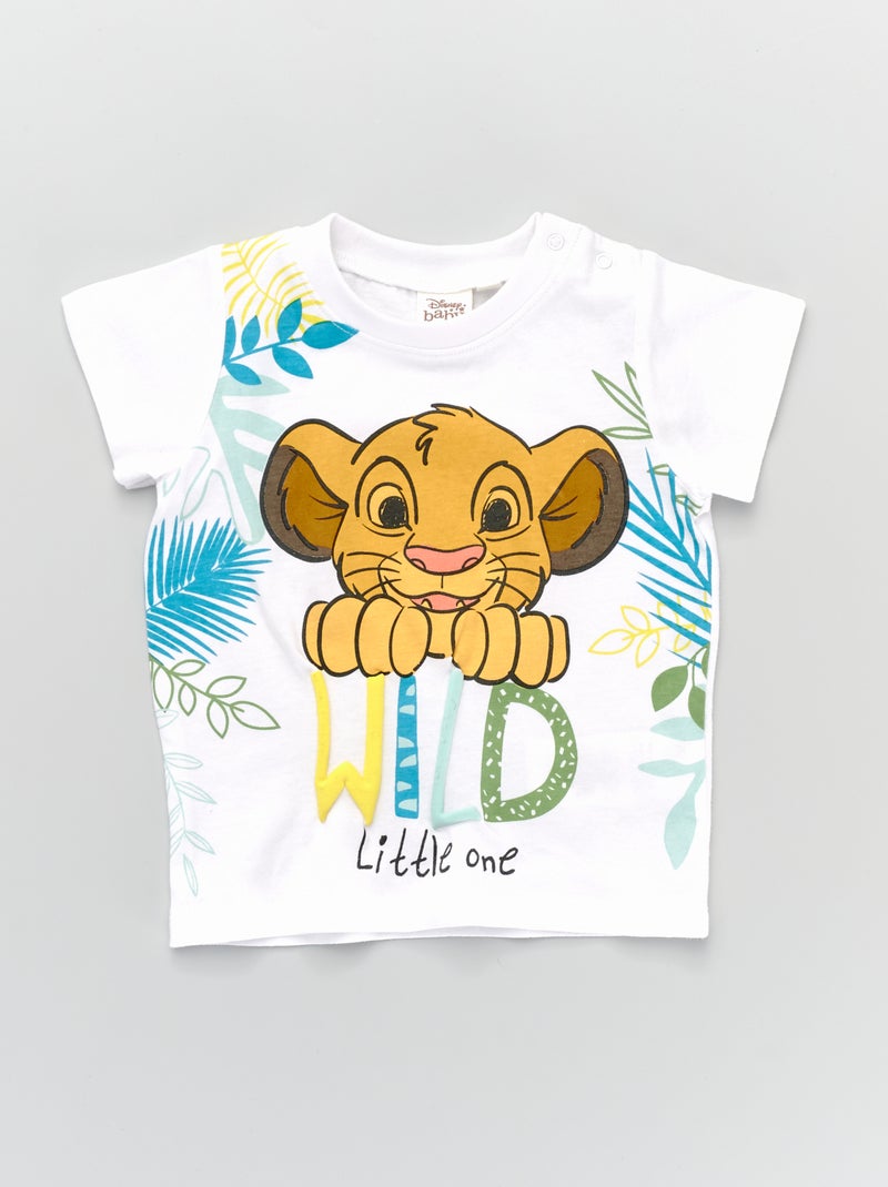 T-shirt 'Le Roi Lion' blanc - Kiabi