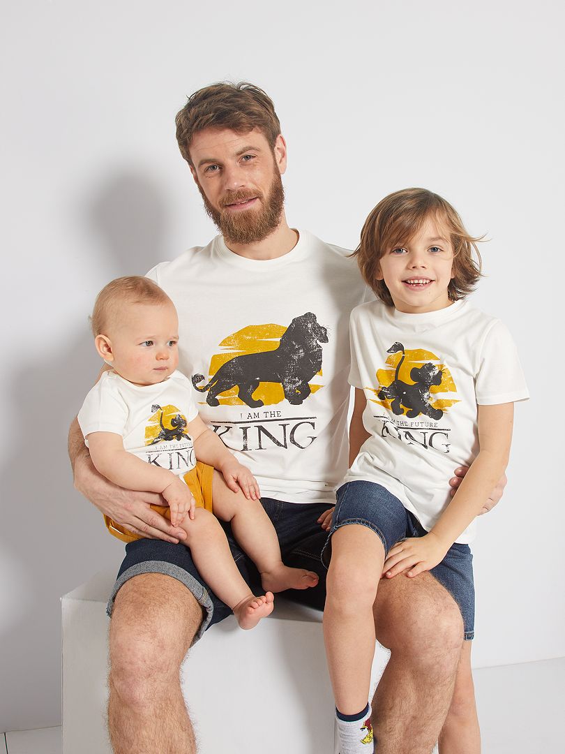 T-shirt  'Le Roi Lion' écru - Kiabi