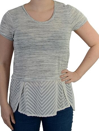 T-shirt Le Temps Des Cerises Camorra Light Ash grey