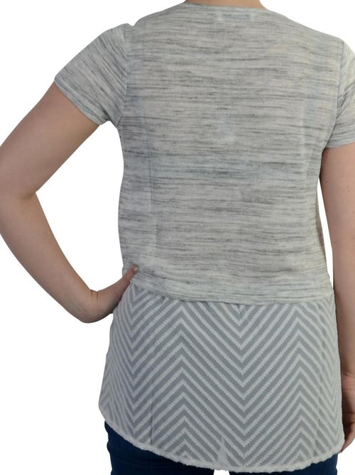 T-shirt Le Temps Des Cerises Camorra Light Ash grey - Kiabi