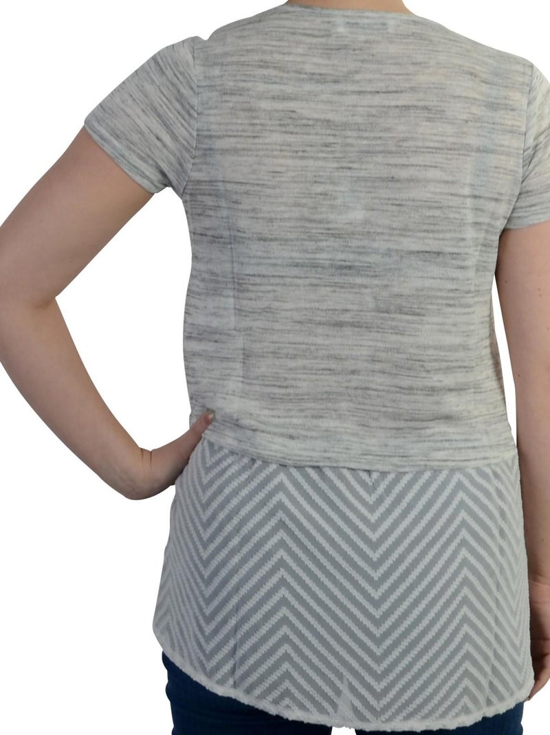T-shirt Le Temps Des Cerises Camorra Light Ash grey Gris - Kiabi