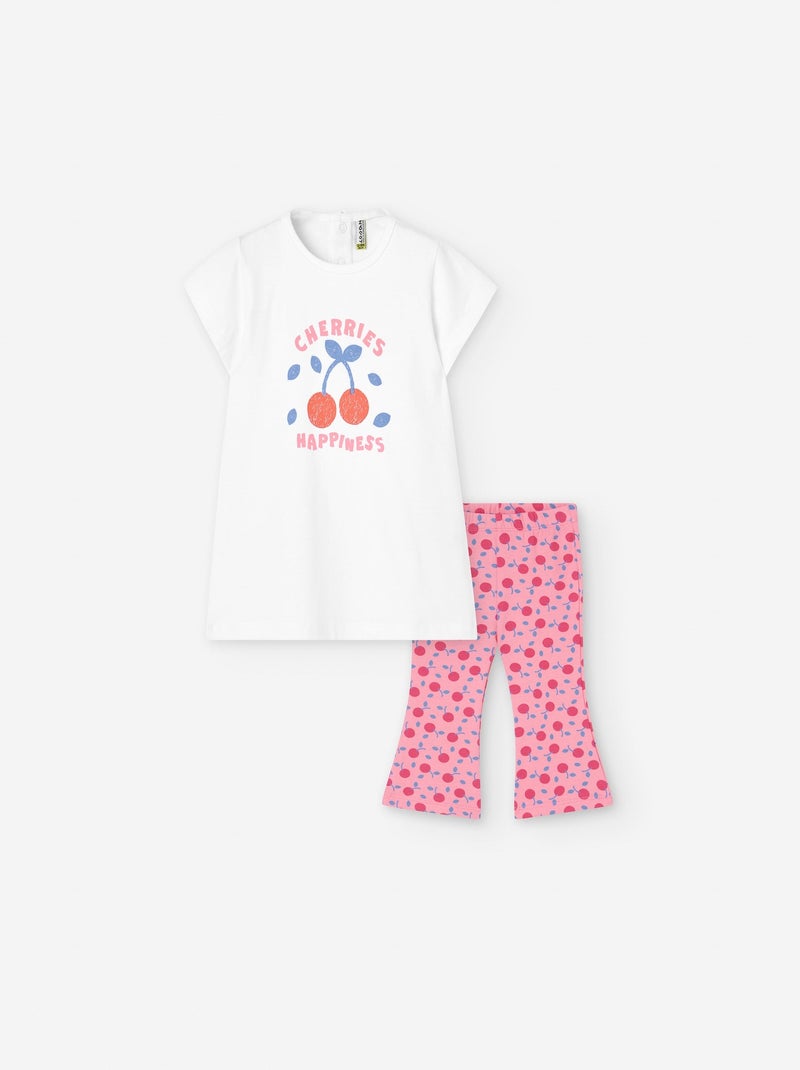 T-shirt + Legging Blanc - Kiabi