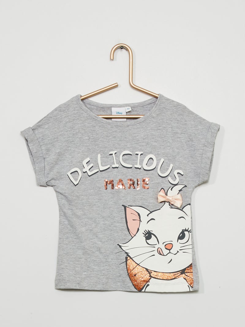 T-shirt 'Les Aristochats' en jersey gris - Kiabi