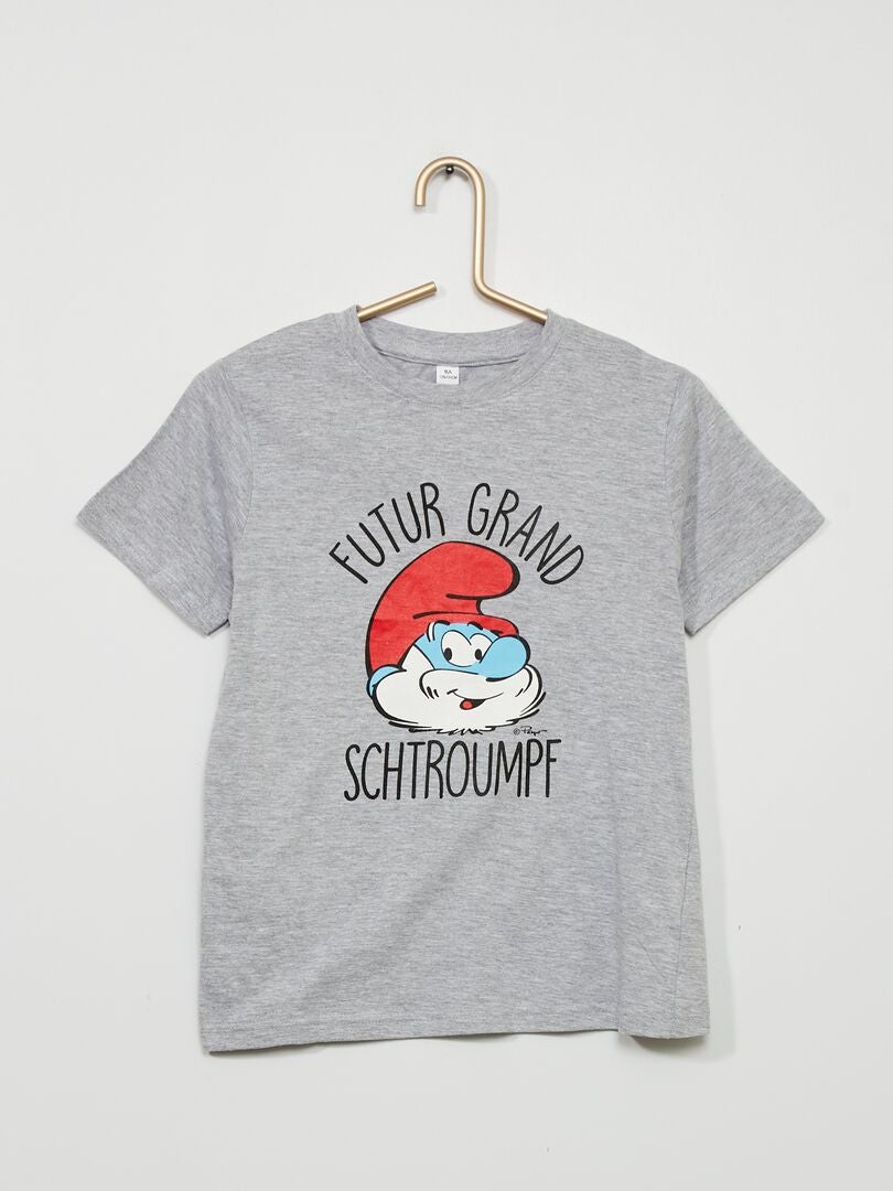 T-shirt 'Les Schtroumpfs' en jersey Gris - Kiabi