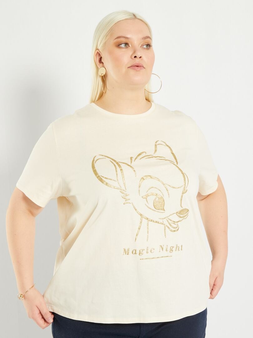 T-shirt 'Lilo et Stitch' Blanc - Kiabi