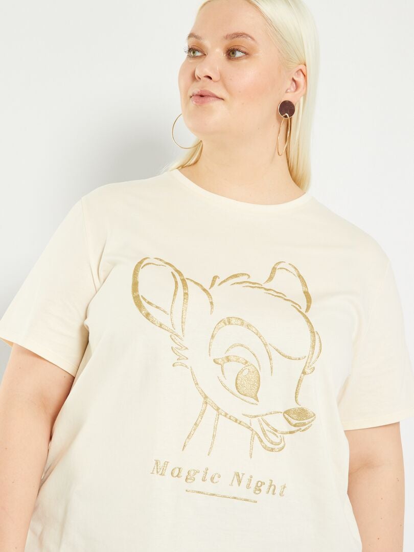 T-shirt 'Lilo et Stitch' Blanc - Kiabi