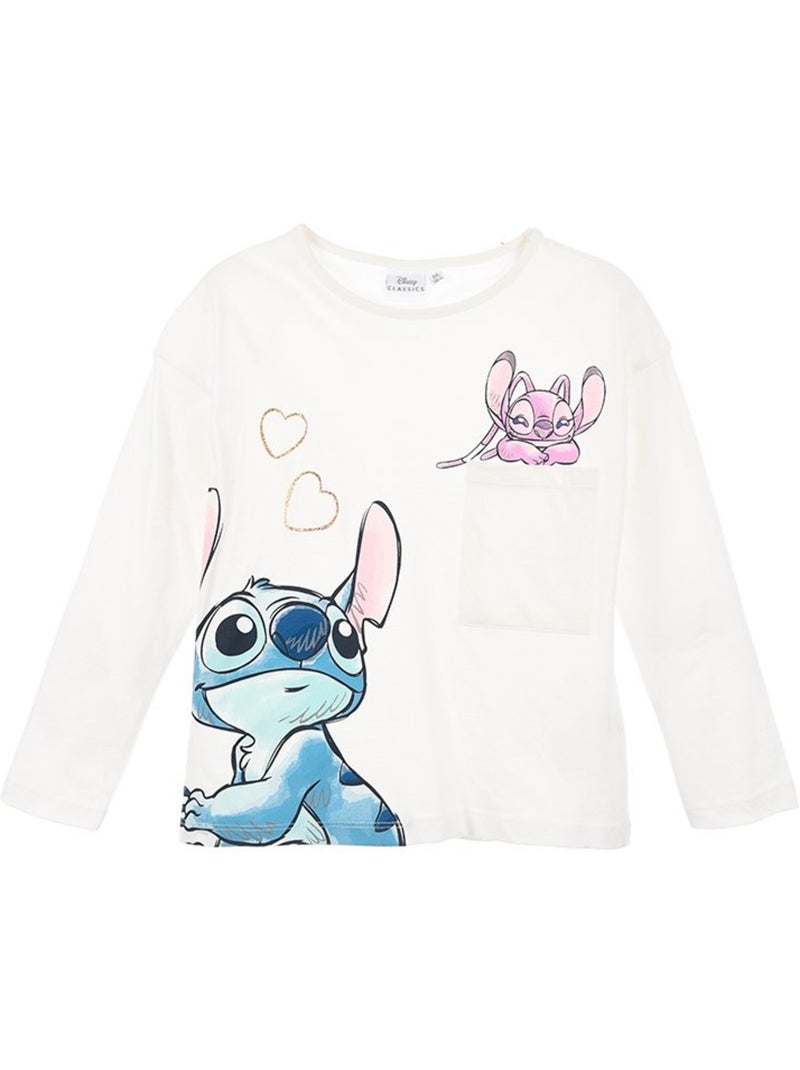 T-Shirt Lilo et Stitch | Licence Officielle Blanc - Kiabi