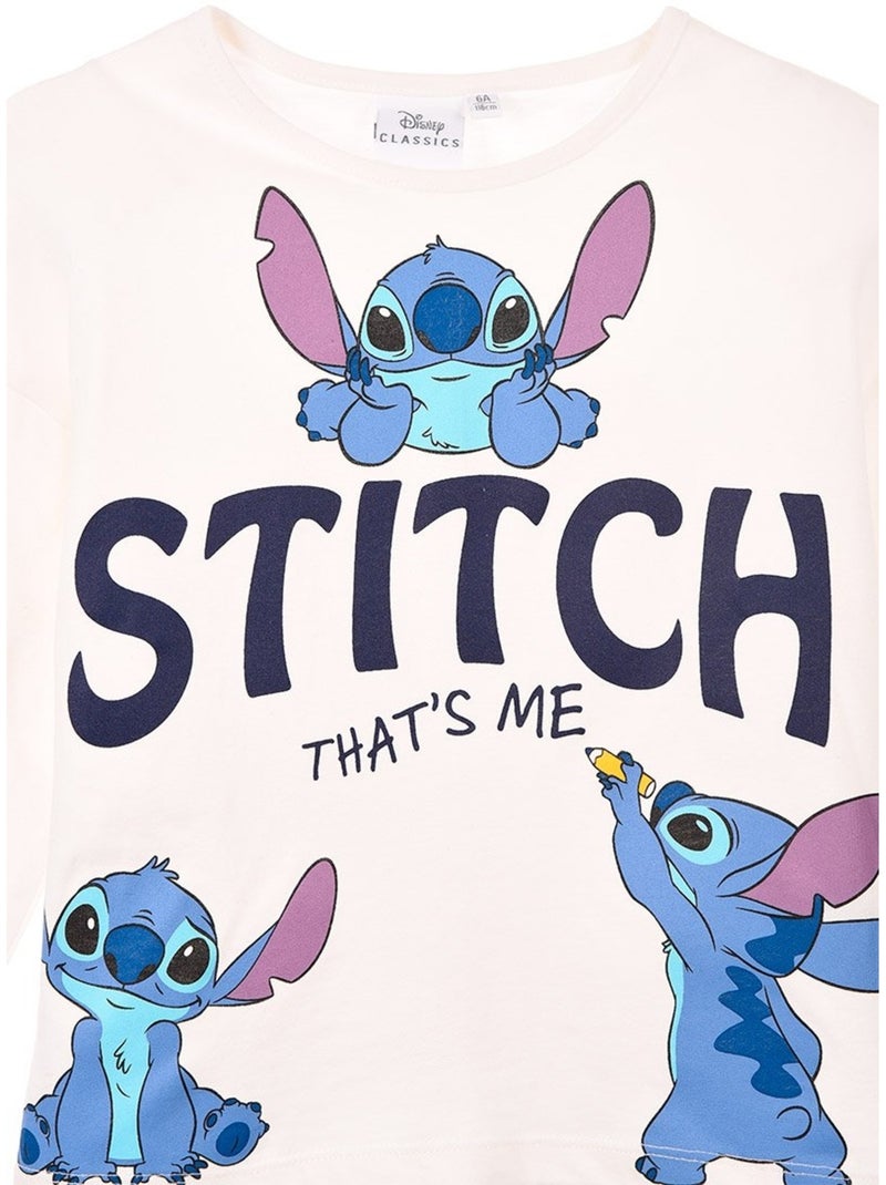 T-Shirt Lilo et Stitch | Licence Officielle Blanc - Kiabi