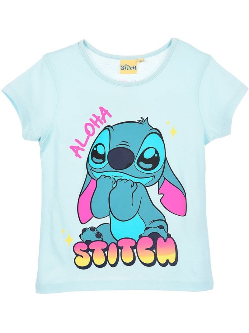 T-Shirt Lilo et Stitch | Licence Officielle Bleu - Kiabi