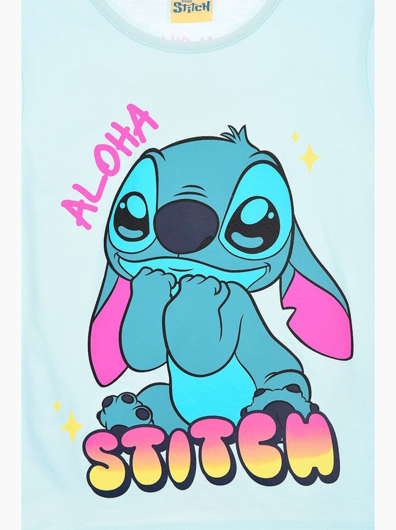 T-Shirt Lilo et Stitch | Licence Officielle Bleu - Kiabi