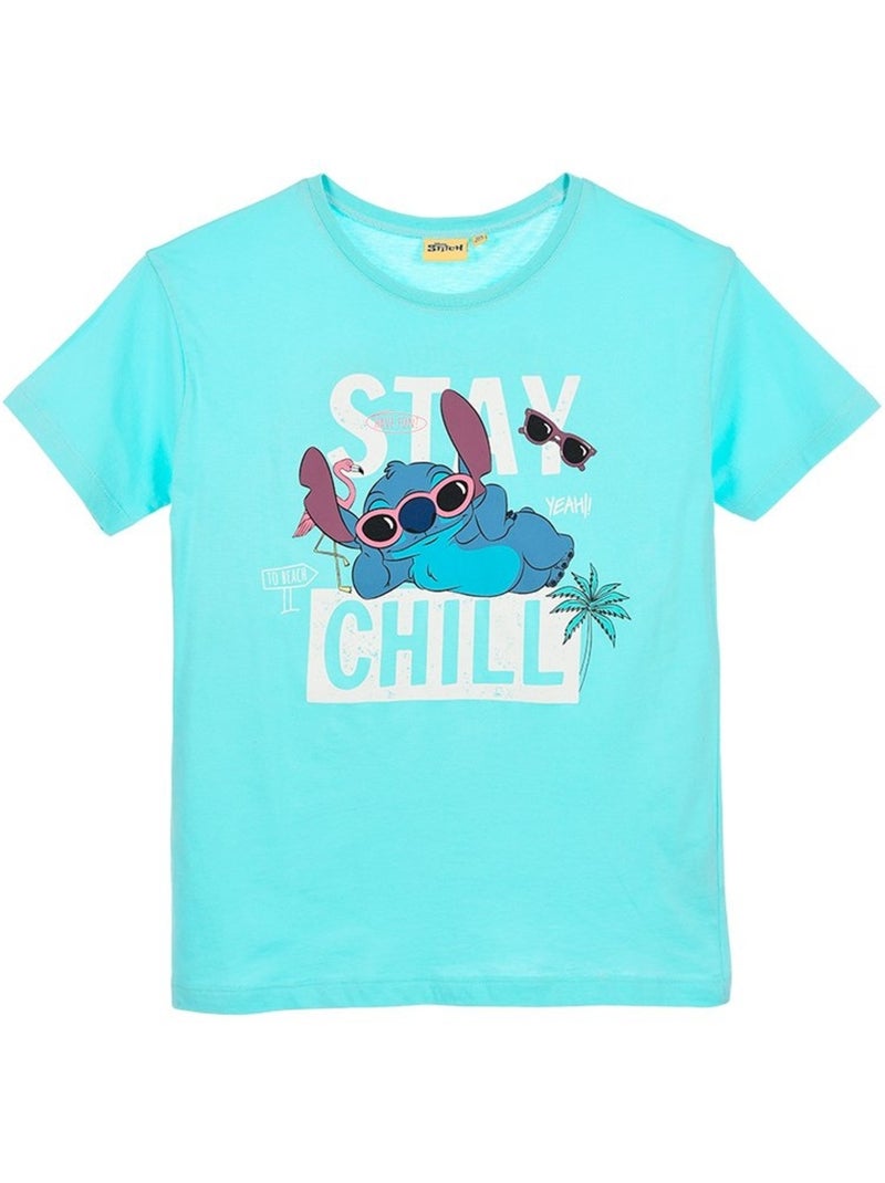 T-Shirt Lilo et Stitch | Licence Officielle Bleu turquoise - Kiabi