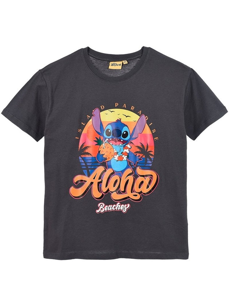 T-Shirt Lilo et Stitch | Licence Officielle Gris - Kiabi