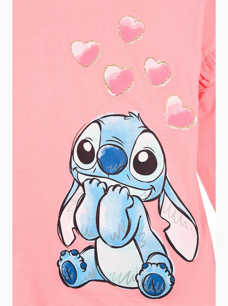 T-shirt Lilo & Stitch   | Licence Officielle Rose - Kiabi