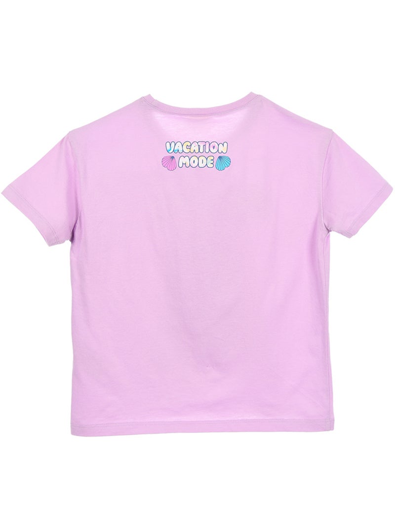 T-shirt Lilo & Stitch   | Licence Officielle Violet - Kiabi