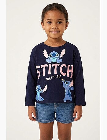 T-shirt Lilo & Stitch Marine | Licence Officielle
