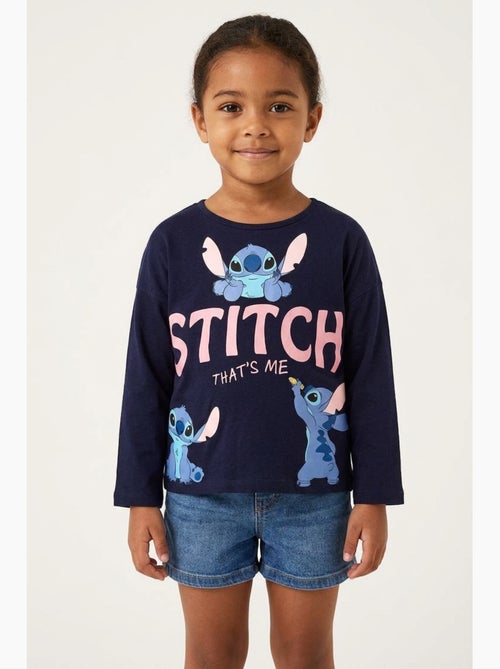 T-shirt Lilo & Stitch Marine | Licence Officielle - Kiabi